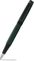 Sheaffer vulpen - 300 E9346 - F - Matte green lacquer polished black - SF-E0934643