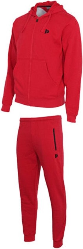 Donnay - Joggingsuit Liam - Joggingpak - Berry-red (040)- Maat 3XL