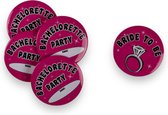Party Buttons 7 Stuks - Bride To Be en Bride Team