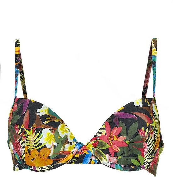 Sapph Voorgevormde Beugel Bikinitop Koko Dames Tropische Bloemen Print-85d  | bol.com