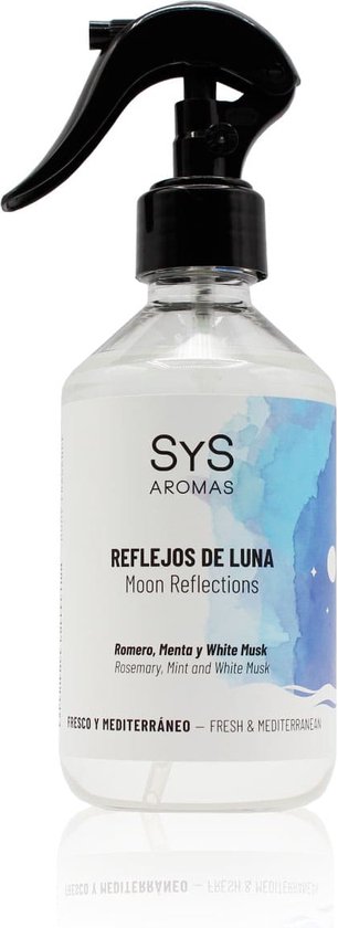 SYS Geurspray Moon Reflections - Room Spray - Heerlijk Aromatisch - Huisparfum Spray - 300ml