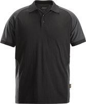 Snickers 2750 Tweekleurig Polo Shirt - Zwart/Staal Grijs - S