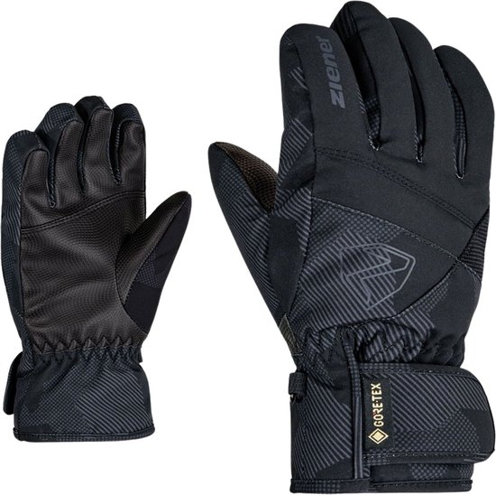 Ziener Lejano Skihandschoenen, uniseks, kinderen, zwart/grafiet, 7