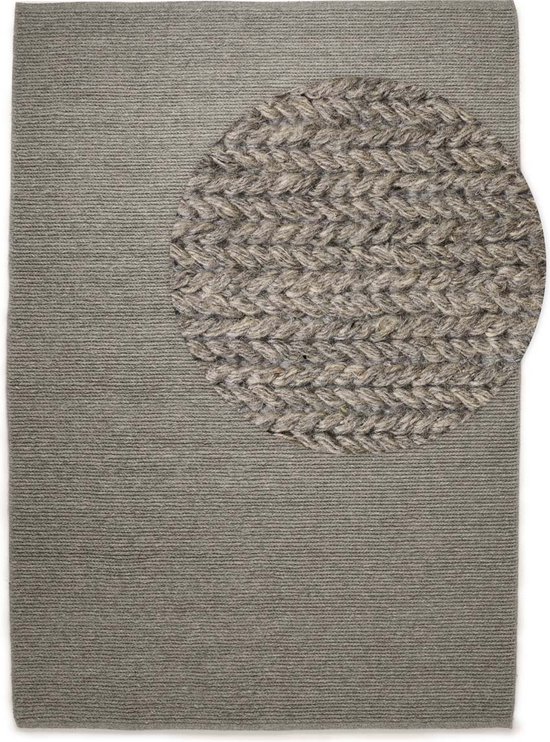 Tapis en laine - Narvik gris 240x340 cm