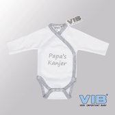 VIB® - Rompertje Luxe Katoen - Papa's Kanjer (Wit) - Babykleertjes - Baby cadeau