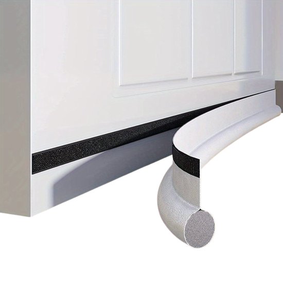 Livano Tirant d'air - Chien de tirage - Coupe-vent - Brosse de porte - Bande de tirage - Boudin de porte - Coussin de tirage - Coussin pour porte - Boudin de porte - Wit