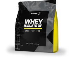 Body & Fit Whey Isolate XP - Hoogwaardige Proteine Poeder - Whey Protein - Whey Isolaat - Eiwitshakes - Vet- en Suikervrij - 750 gram - Aardbei