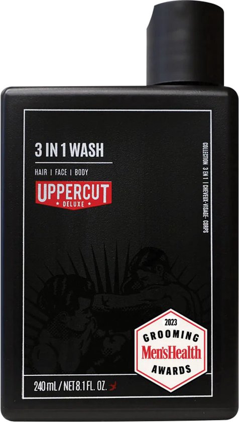 Uppercut Deluxe 3-in-1 Wash 240 ml. | Silicone Free Shampoo