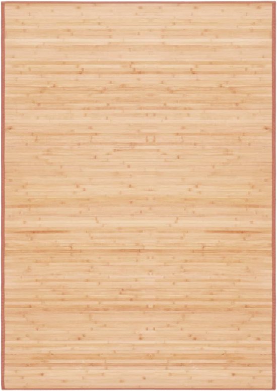 The Living Store Bamboe Tapijt - 120 x 180 cm - Bruin