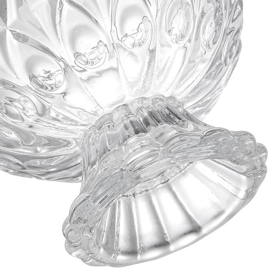 Youeon 6 stuks glazen ijskommen, 12 oz grote glazen Youeon 6 stuks glazen ijskommen, 12 oz grote glazen