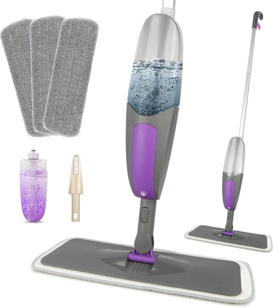 Video's over Hoe een Spray Mop voor Vloerreiniging met 2PCS Wasbare Pads - Nat Droog Microfiber Mop met Navulbare Fles voor Keuken Houten Vloer Hardhout Laminaat Keramische Tegels te Gebruiken