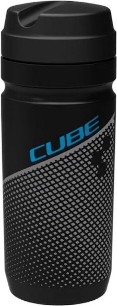 CUBE Gereedschapsfles 0,6L - Gereedschap opbergsysteem fiets - Fietsfles - Polyethyleen - Zwart/Blauw/Grijs