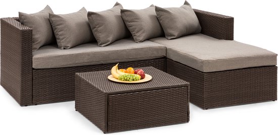 Theia Lounge Set tuinmeubilair bruin/ bruin