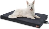 Brunolie Hondenbed Hondenmatras - Wasbaar - Orthopedisch - Anti-Slip - Ademend - Klapbaar Traagschuim - Maat Xl (120 X 10 X 85 Cm)