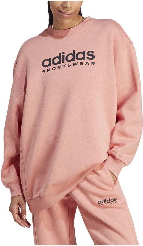 Adidas Sportswear All Szn Fleece Graphic Sweatshirt Oranje L Vrouw