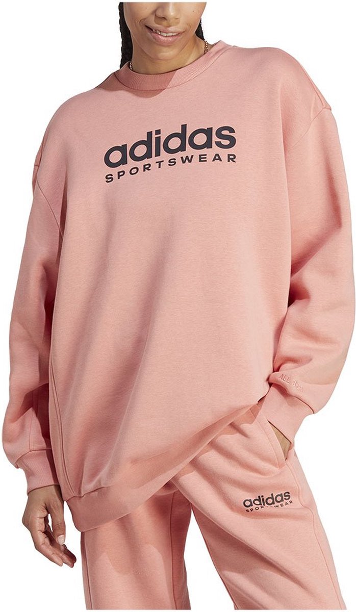 Adidas Sportswear All Szn Fleece Graphic Sweatshirt Oranje L Vrouw - adidas