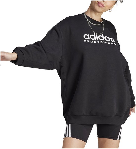 Adidas Sportswear All Szn Fleece Graphic Sweatshirt Zwart L Vrouw - adidas