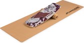 BoarderKING Indoor board Curved - planche d'équilibre - entraîneur d'équilibre - bois d'érable et liège - 29 x 15 x 83 cm (LxHxP)
