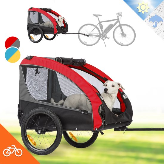 Husky Race Hondenfietskar 282L – Rood – 40kg – Oxford Canvas – Fietsaanhanger