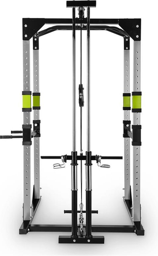 Tremendour Pl Power Rack Homegym Trekbeugel Staal groen bol