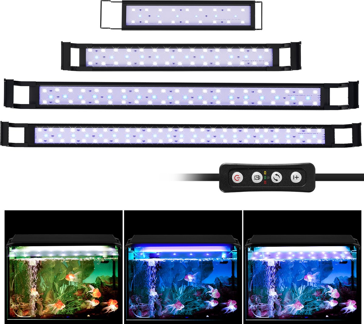 20W Aquarium LED avec minuterie éclairage coquillages, 75-100cm