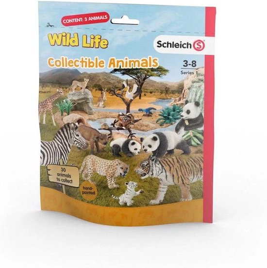 Schleich Wildlife - Verzamelfiguurtjes - 3 stuks - Wilde dieren