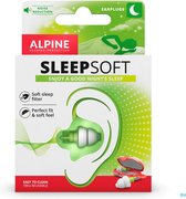Alpine SleepSoft - Bouchons pour dormir - Atténuation maximale du bruit - Parfait pour les dormeurs sur le côté - SNR 25 dB - 1 paire
