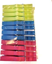 Gadgetpoint | Plastic Knijpers | Wasknijpers | Kunststof Clothes Pins | Wassen | Ophangen | 24 stuks Multicolor