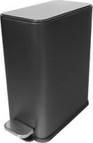 Prullenbak Buxibo 10 litres - Poubelle avec pédale et Poignées - Poubelle à pédale/poubelle/poubelle - 1x10L - Zwart