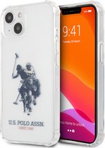 Case CG Mobile US Polo Assn. PC/TPU schokbestendig Horse Hard voor iPhone 13, transparant