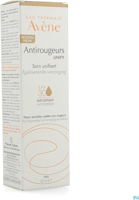 Avène Antirougeurs Unify Getinte Gezichtscrème SPF30 - Avène