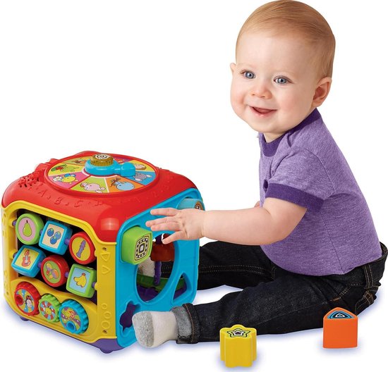 VTech Bébé 80-183404 - Dés découverte : Aventures motrices avec Animaux,  chiffres et