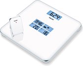 Bol.com Beurer GS 80 Digitale Personenweegschaal - Weerstation incl. losse sensor - Tijd/wekker - Verlicht LCD display - Tot 150... aanbieding