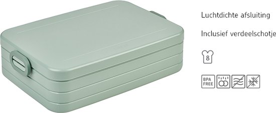 Mepal Lunchbox large – Broodtrommel – 8 boterhammen - Nordic black - Mepal