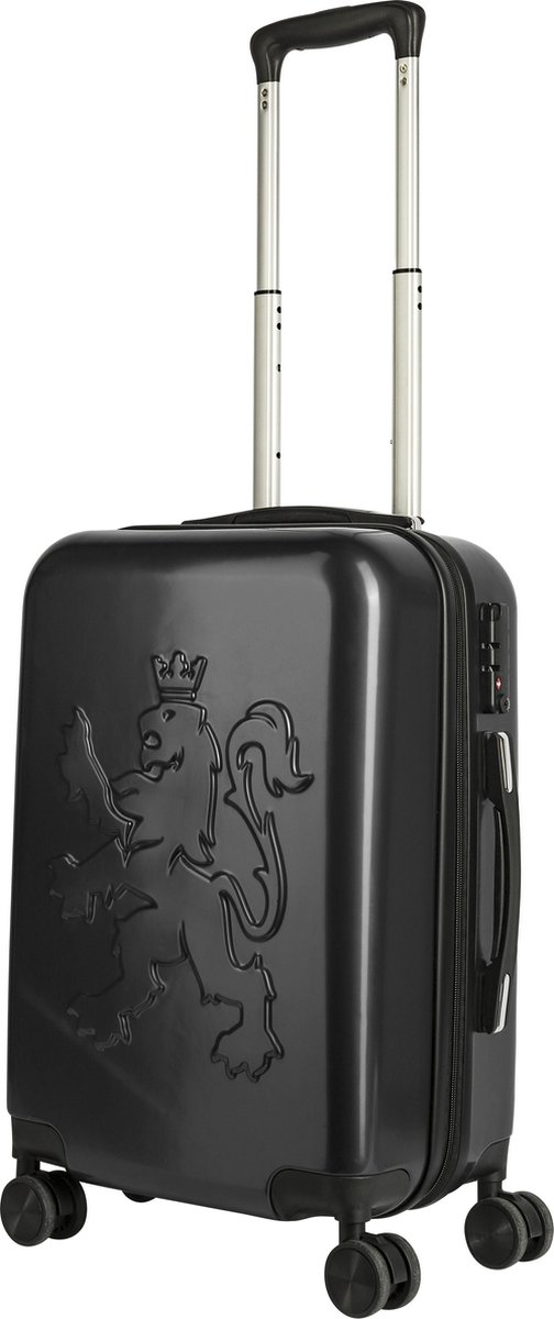 O.leo Handbagage koffer - Zwart - Trolly - Hard case - 54x34x20cm - 35 liter - 2,5 kg