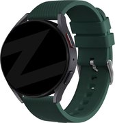 Bandz universeel 22mm siliconen band 'Deluxe' geschikt voor Samsung Galaxy Watch 3 45mm / Watch 1 46mm / Gear S3 Classic & Frontier - Polar Vantage M / M2 / Grit X - Huawei Watch GT 1/2/3 46mm / GT 2 Pro - siliconen bandje - donkergroen
