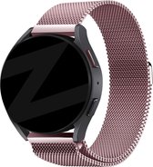 Bandz universeel 20mm Milanese loop band geschikt voor Samsung Galaxy Watch Active 1/2 40 & 44mm / Watch 1 42mm / Watch 3 41mm / Gear Sport / Polar Ignite 1-2-3 / Unite / Pacer - Hoogwaardig Milanees bandje met magneetsluiting - roze