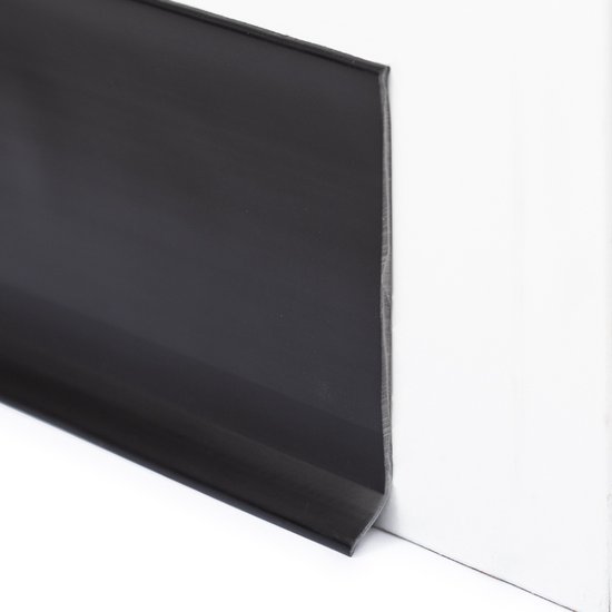 Foto: Flexibele plakplint 10 meter wit ral9010