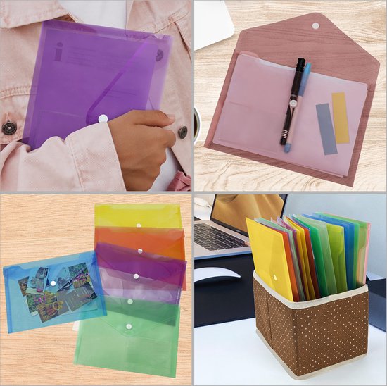 Donau 1704001PL-01 Plastic snelhechter geperforeerd A4 zwart, kunststof duurzaam PVC hard glashelder dekblad klemmap voor kantoor en school, europerforatie | pak van 10