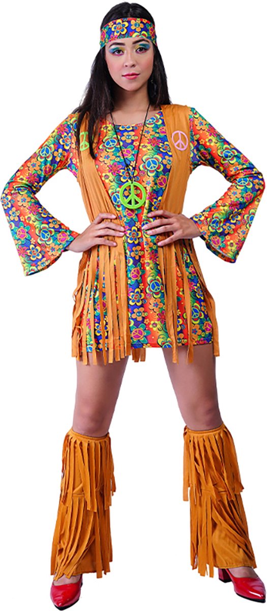 Lange Oranje Country Jurk Met Hippie Stijl main image 0