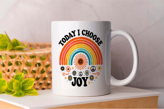 Mok Today I Choose Joy - Hippie - Love - Gift - Cadeau - LoveIsAllYouNeed - LoveWins - Liefde - LiefdeIsAlles - LiefdeOverwintAlles - LiefdeAltijd