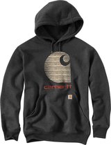 Carhartt Hoodie Rain Defender C Logo Sweat Carbon Heather-XL