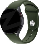 Bandz universeel 20mm sport band 'Deluxe' geschikt voor Samsung Galaxy Watch Active 1/2 40 & 44mm / Watch 1 42mm / Watch 3 41mm / Gear Sport / Polar Ignite 1-2-3 / Unite / Pacer - Hoogwaardig siliconen materiaal - olijfgroen
