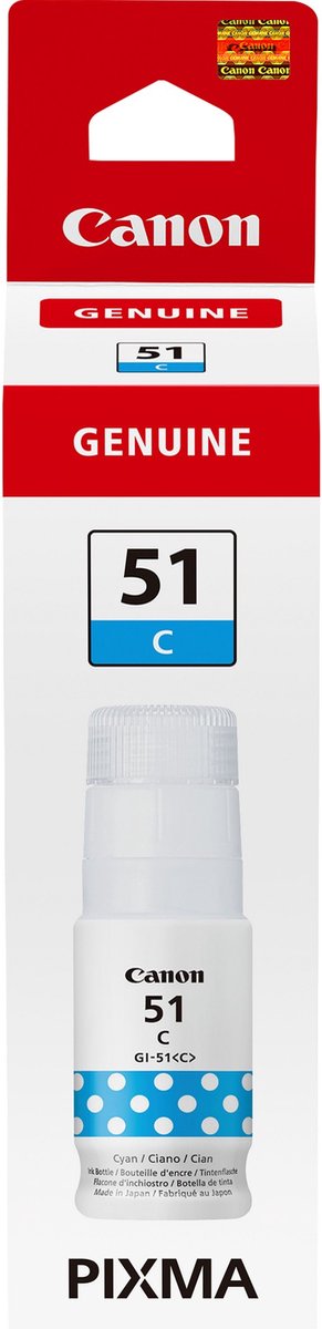 Canon GI-51 Inktflesje Cyaan