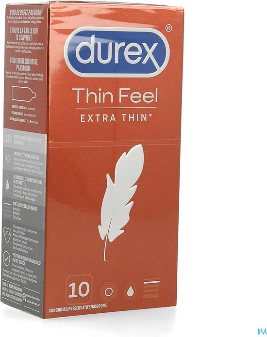 Durex - Condooms Thin Feel Extra Dun 10 st.