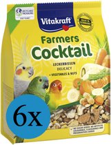Vitakraft Farmers Cocktail - Voor Grote Parkieten En (Dwerg)Papegaaien - 6 x 250gr