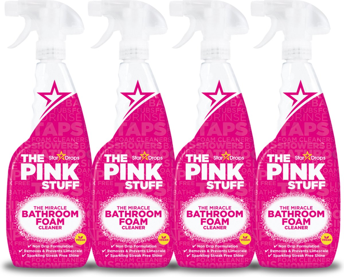 Stardrops Pink Stuff - Nettoyant WC moussant - 3 x 100 gr.