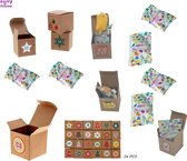 Happy Trendz® Mystery Mochi fidget toys adventskalender 24 stuks - blind baggs mochies squishies suqishy moochi _ leuk cadeau gift - aftellen feestdag - super pakket - fidget toys