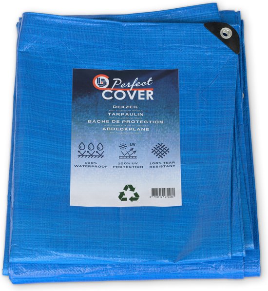 Perfect Cover® Afdekzeil Basic - 2x3m – Blauwe Dekkleden – Tuinmeubel