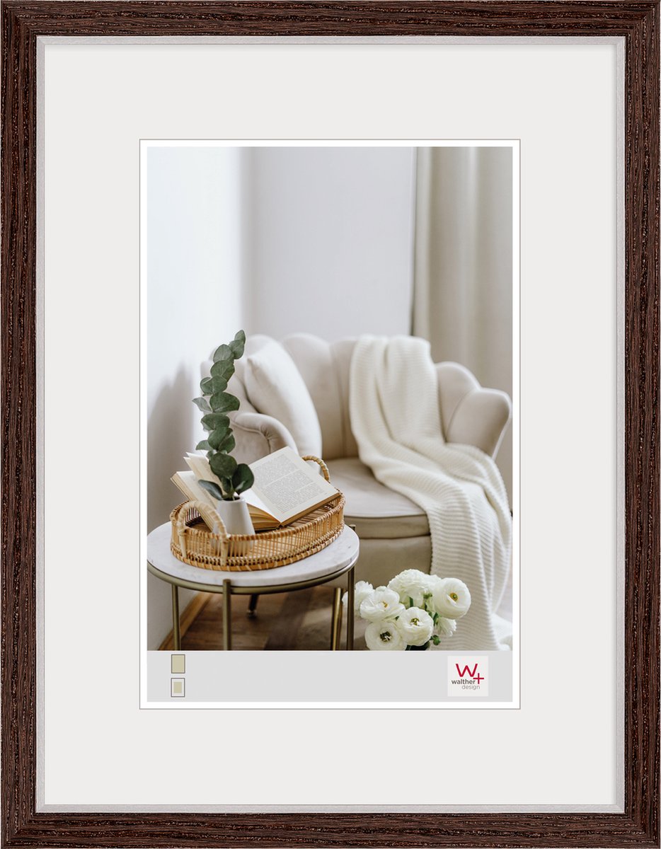 Walther Hygge - MDF Wooden lijst - Fotoformaat 30x40 cm - Noten